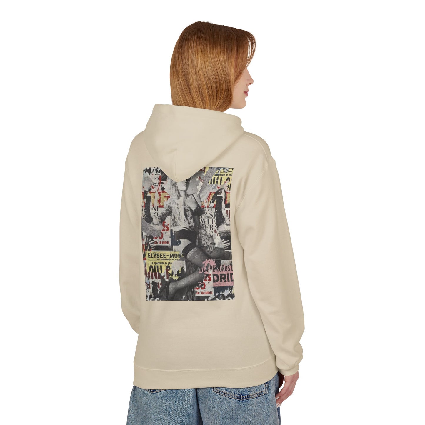 Vintage Graphic Unisex Midweight Fleece Hoodie - Soft Comfortable Layering