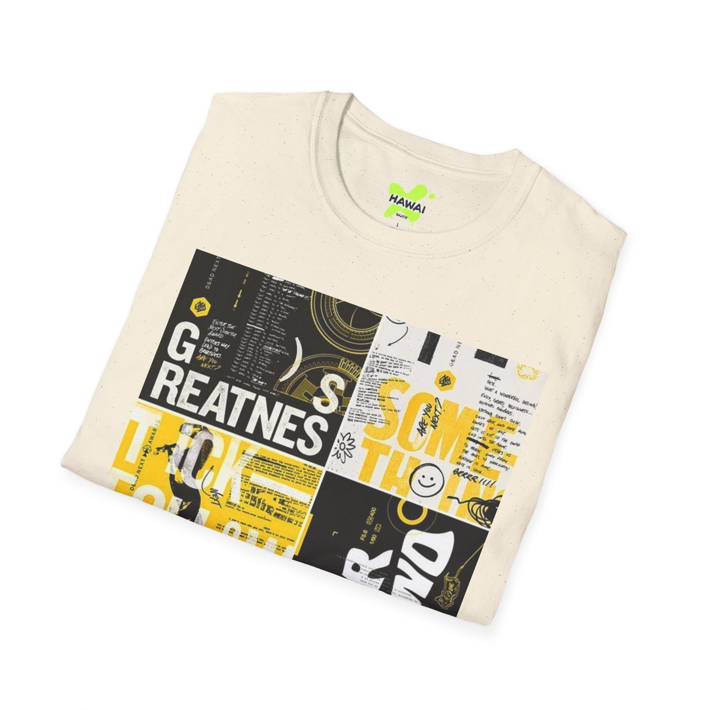 Unisex Graphic Tee - 'Never Give Up' Inspirational T-Shirt