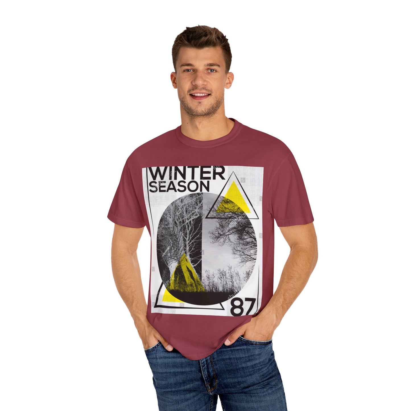 Winter Season Graphic T-shirt, Unisex Tee for Fashion Lovers, Cool Casual Wear, Winter Apparel, Unique Gift for Him/Her