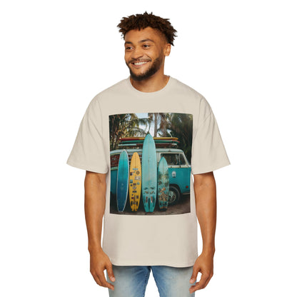 Surf Van Photo T‑Shirt — Vintage Surfboard Beach Tee