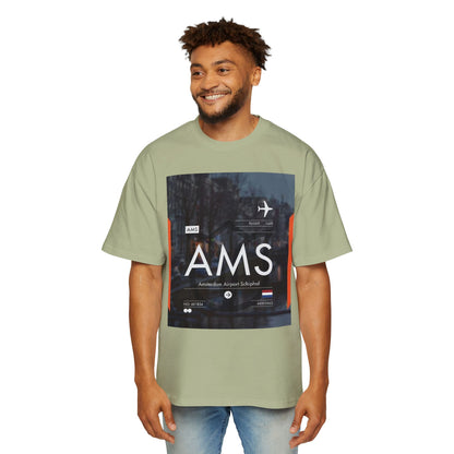 AMS Amsterdam Airport Tee — Travel-Inspired Graphic T-Shirt