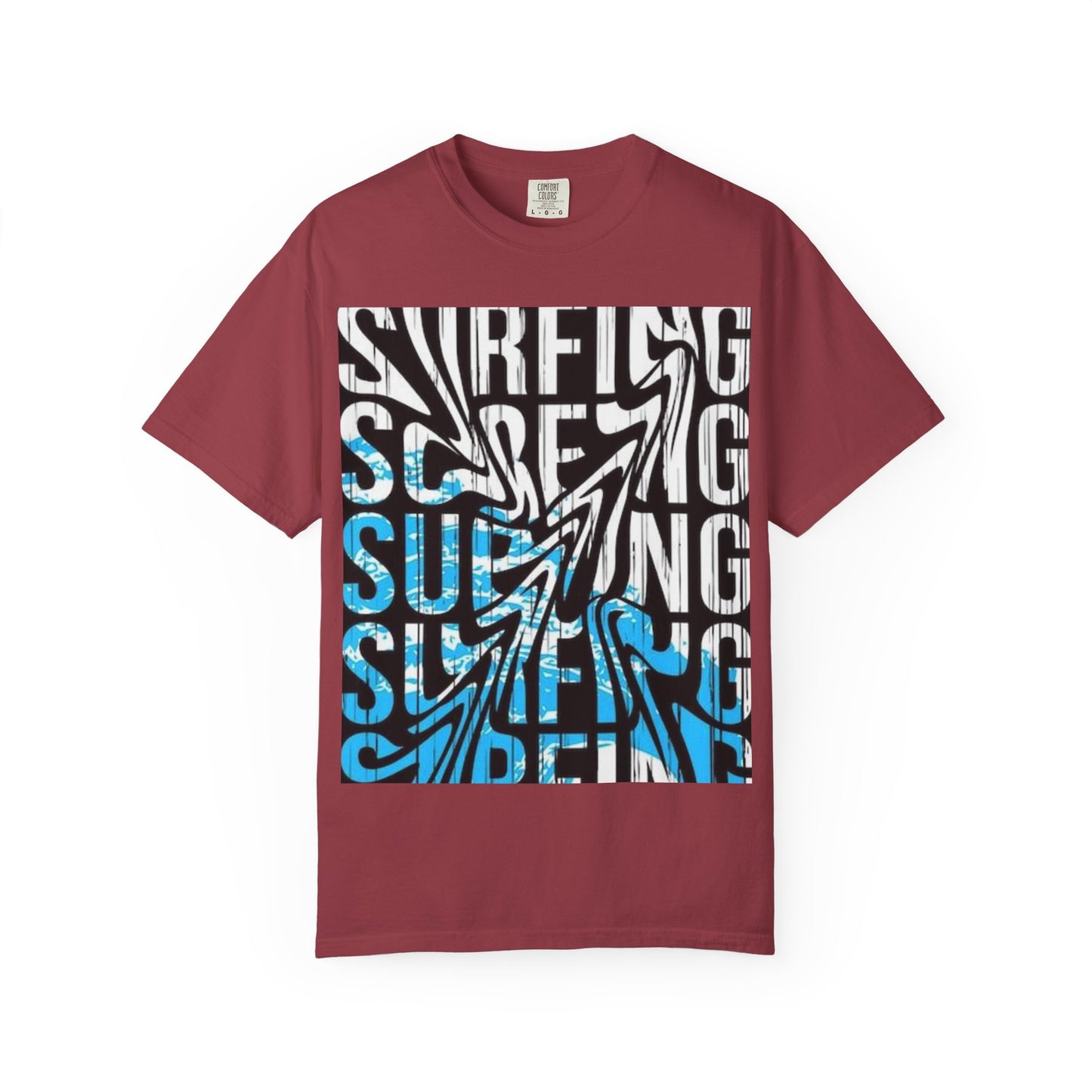 Wave Surfing Unisex Garment-Dyed T-Shirt | Casual Beachwear, Summer Style, Surfing Gift, Graphic Tee, Coastal Vibes