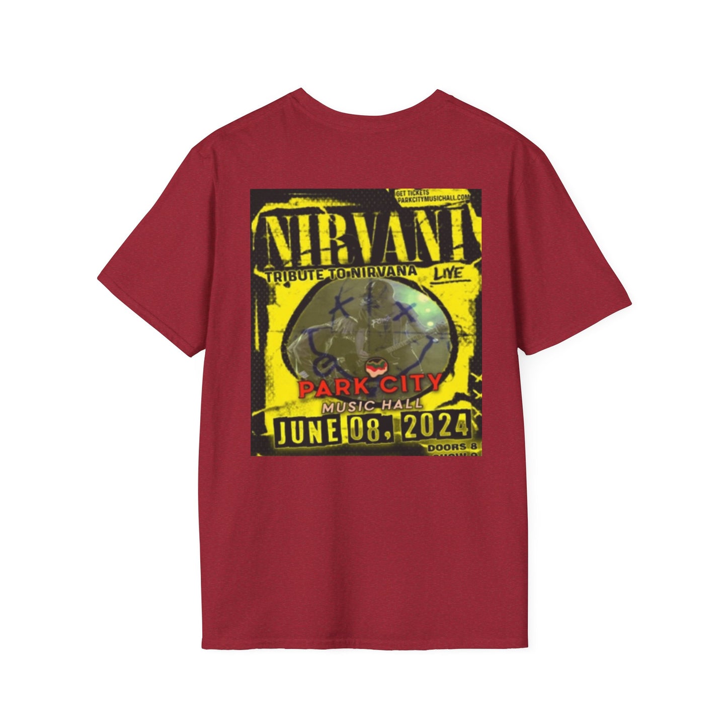Unisex Softstyle T-Shirt - Nirvana Tribute Concert Tee - Vintage Music Vibe
