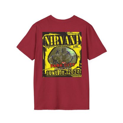 Unisex Softstyle T-Shirt - Nirvana Tribute Concert Tee - Vintage Music Vibe