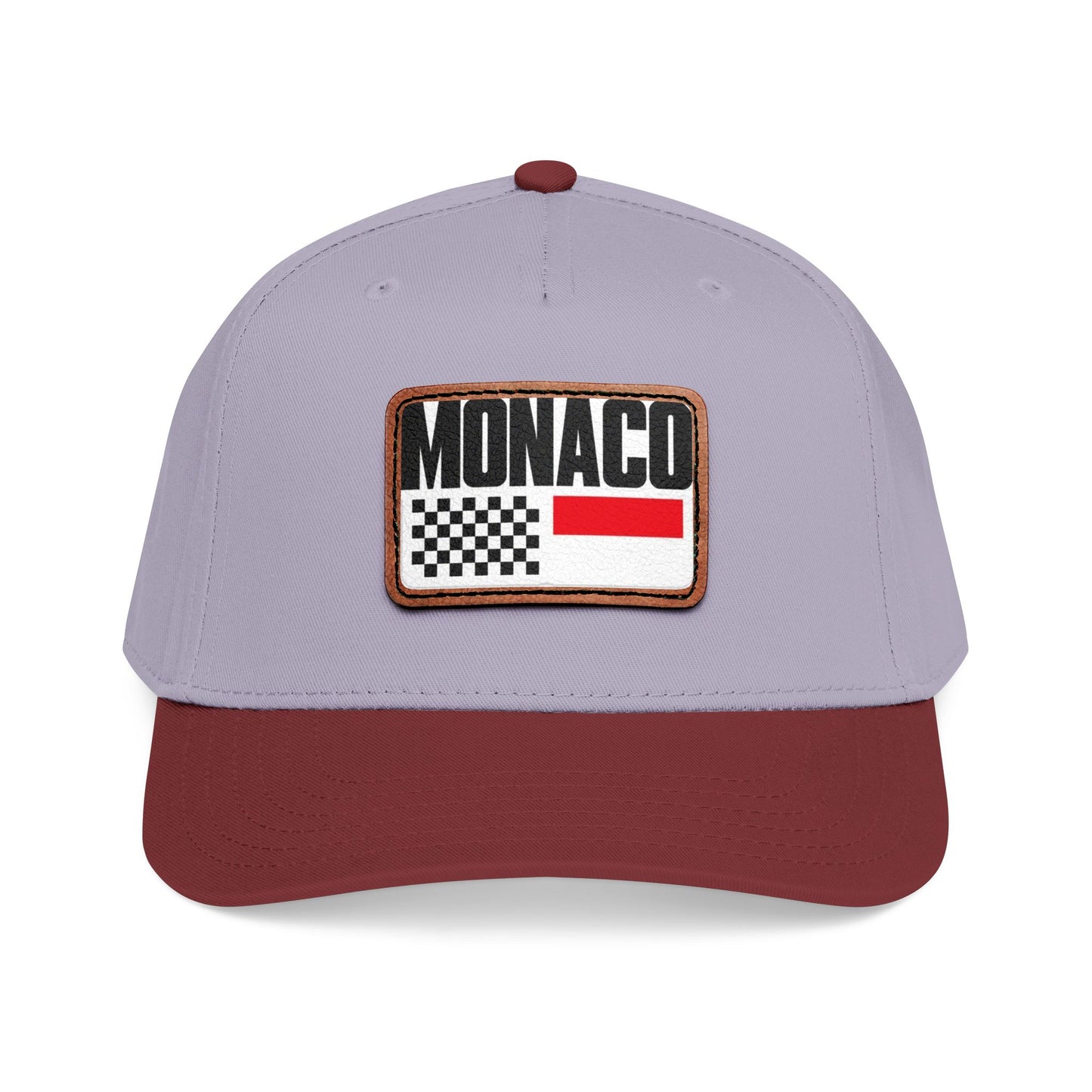 Monaco Leather Patch Baseball Cap – Vintage Racing Flag Hat