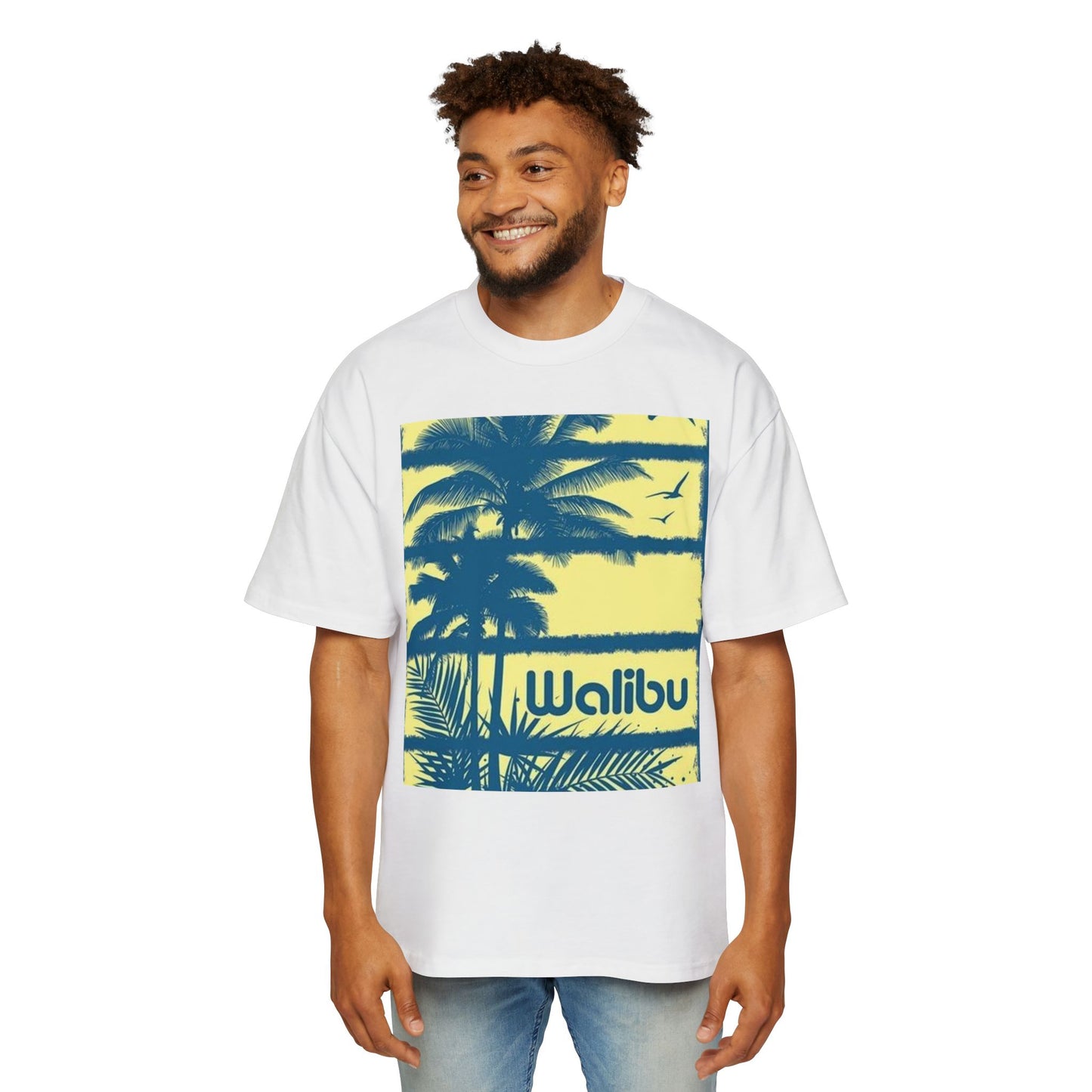 Malibu Palm Tee — Vintage Surf Graphic T-Shirt