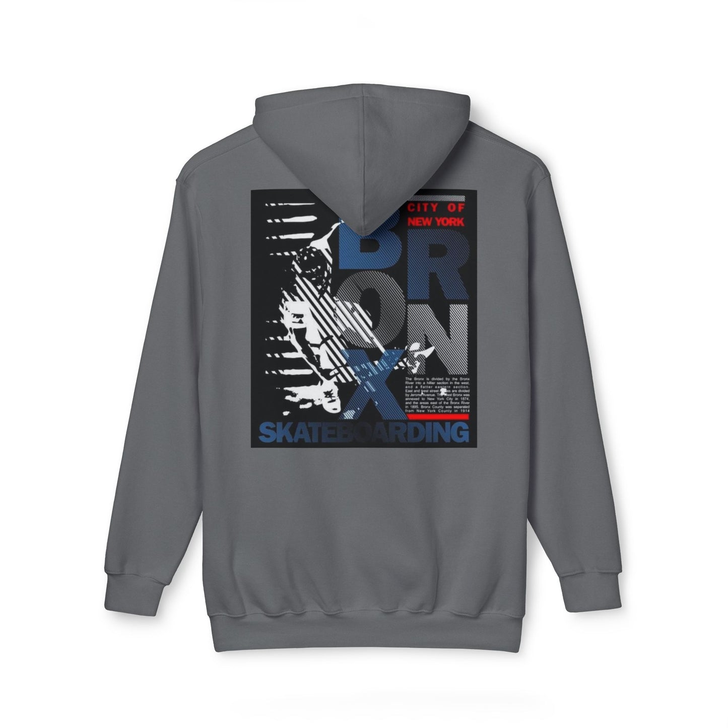 Bronx Skateboarding Unisex Hooded Sweatshirt | Urban Fashion, Gift for Skaters, Casual Streetwear, Graphic Hoodie, Cool Layering Piece