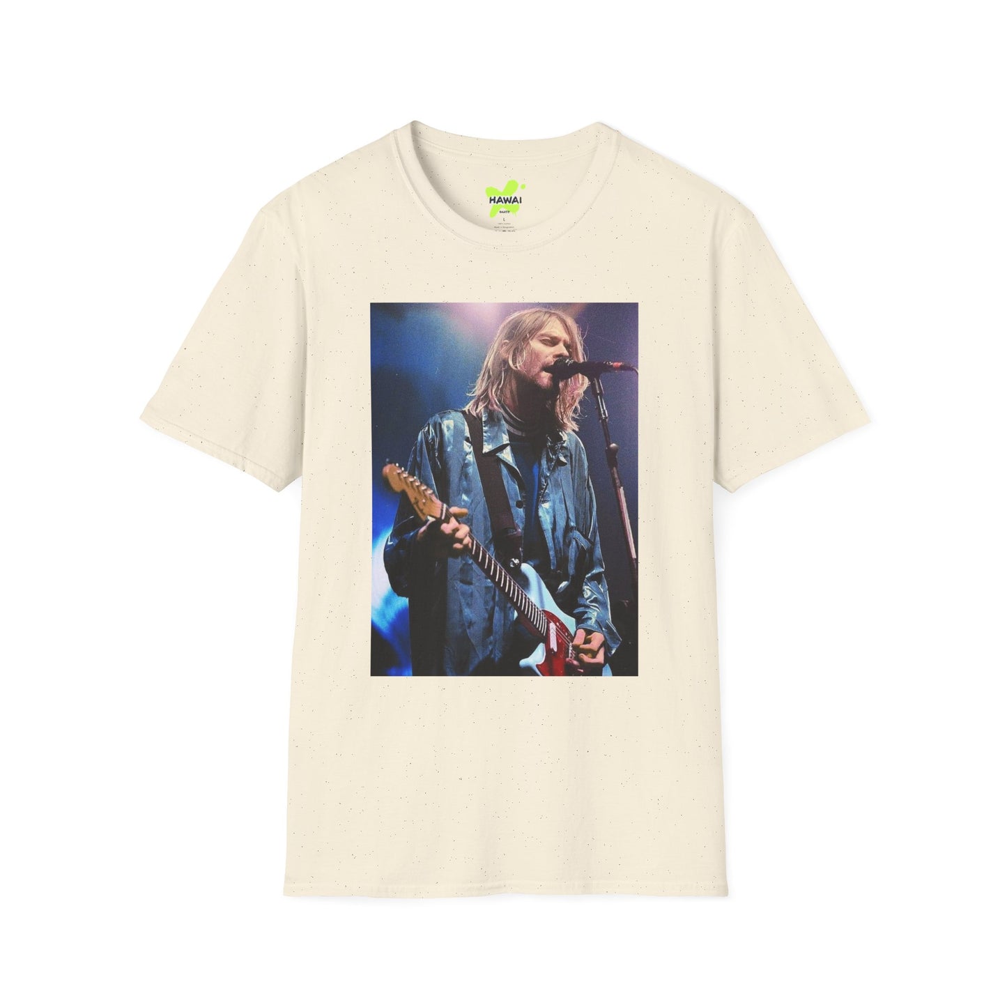 Kurt Cobain Unisex Softstyle T-Shirt - Retro Grunge Band Tee