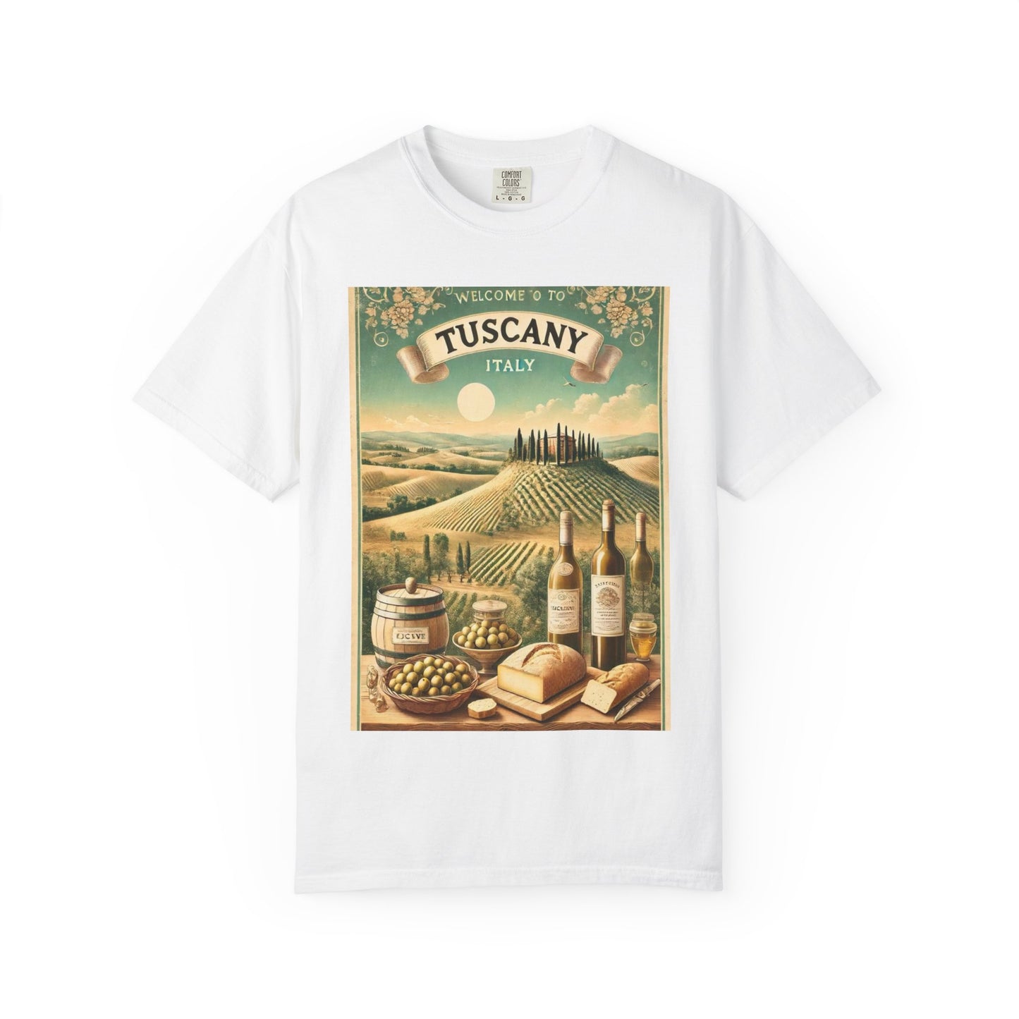 Vintage Tuscany Scene Unisex T-Shirt