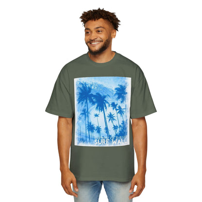 Surf Palm Tee — Blue Tropical Graphic T-Shirt
