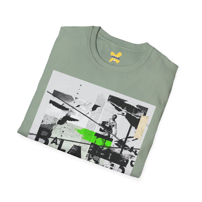 Retro Graphic Tee - Balance Art Design for Casual Style