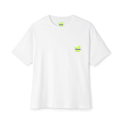 Hawaii Flamingo Graphic Tee - Unisex Oversized Boxy T-Shirt for Casual Wear