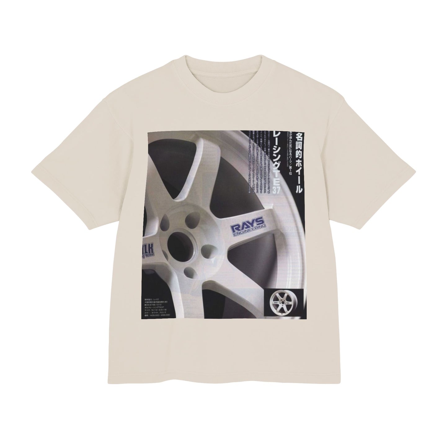 Rays Wheel Graphic Tee - JDM Racing Rim T-Shirt