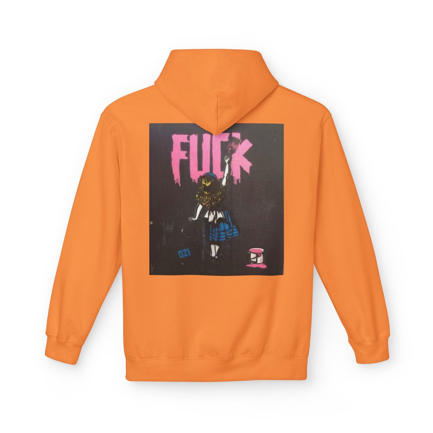 Street Art Inspired Unisex Fleece Hoodie - Bold Design for Creative Souls