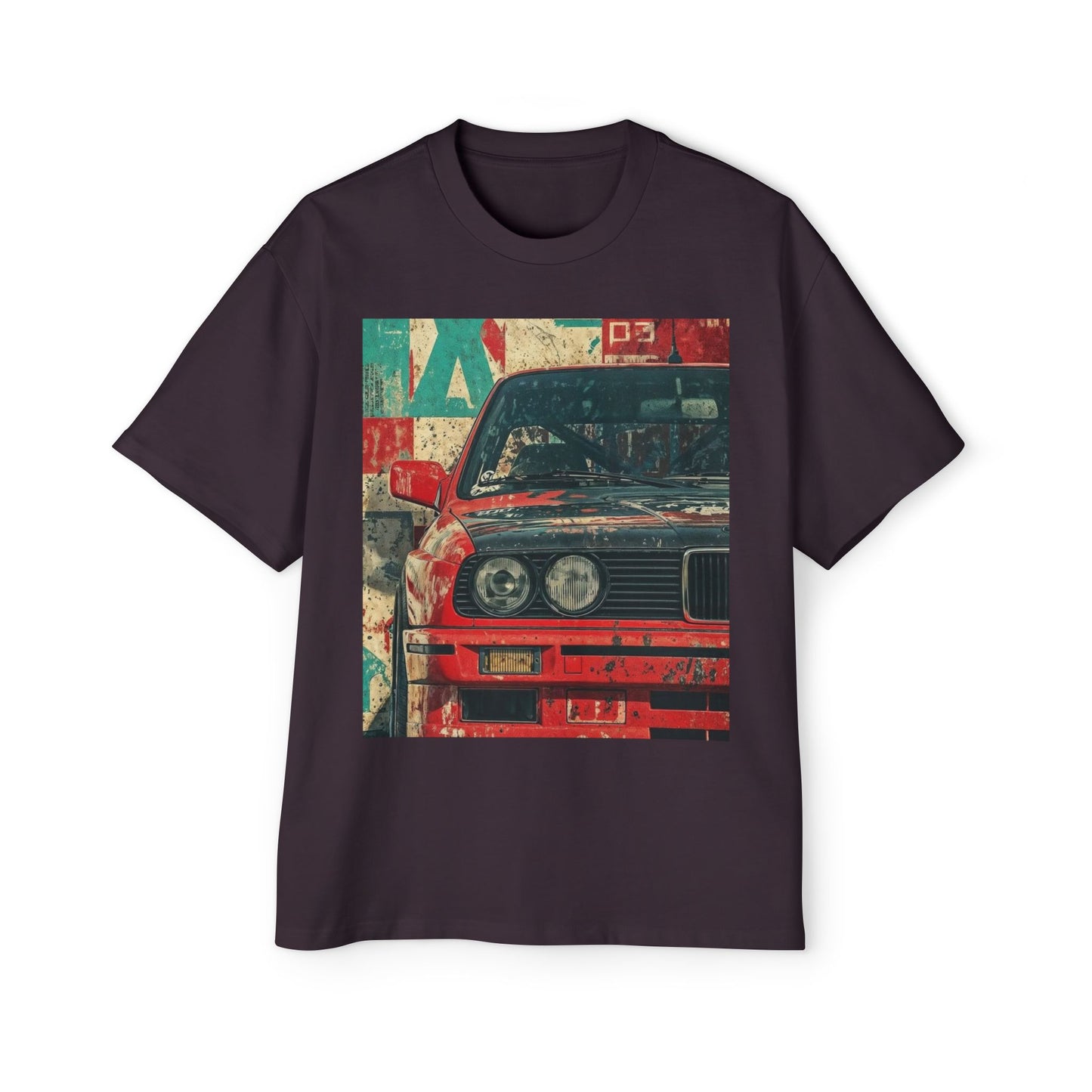 Vintage Racing Car Tee — Retro BMW Front Graphic T-Shirt