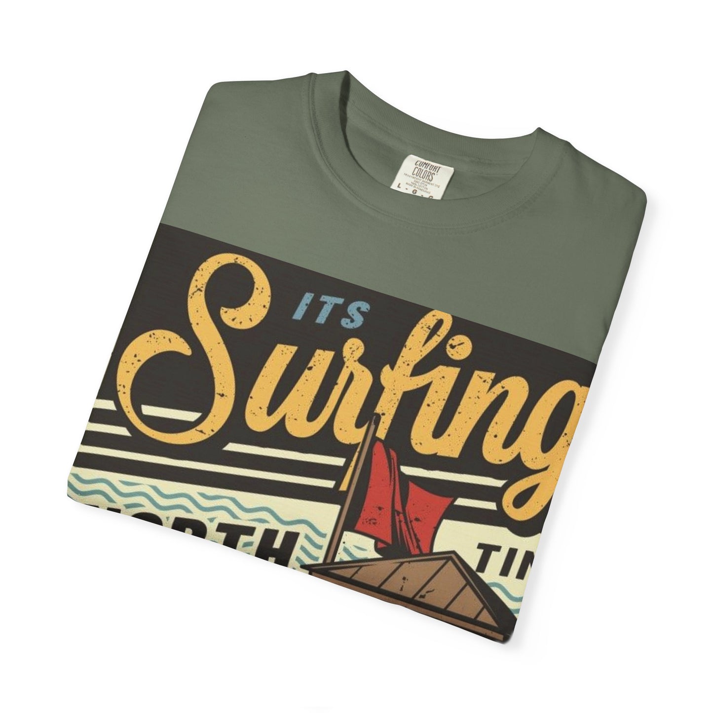 Surf Vibes Unisex T-Shirt - Retro Beach Tee, Casual Style, Summer Wear, Gift for Beach Lovers, Surfing Enthusiasts