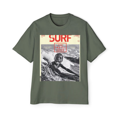 Surf Magazine Graphic Tee — "Surf: The Wave Issue" Vintage Beach Shirt