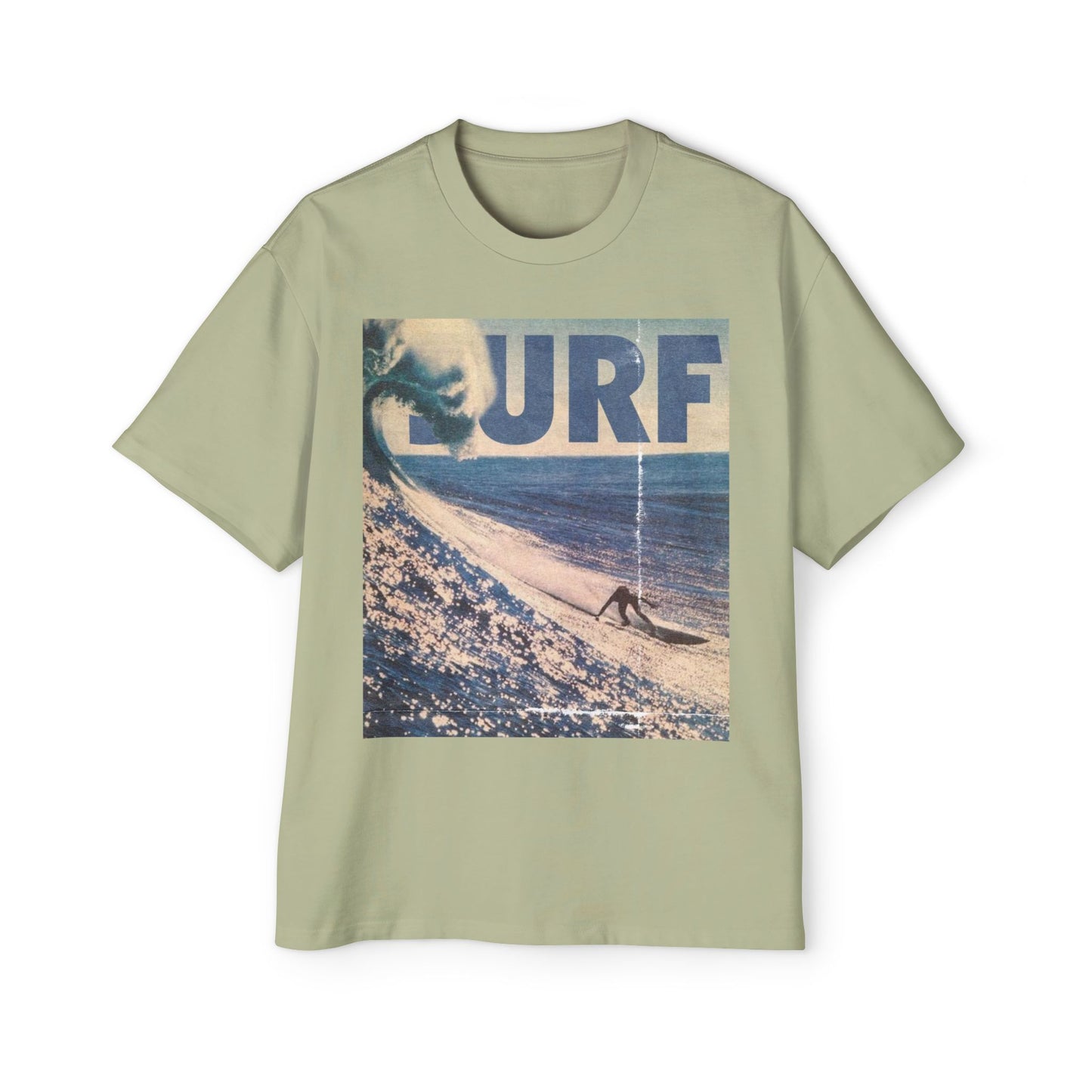 Surf Vintage Photo Tee — Men's Oversized Surf Graphic T-Shirt