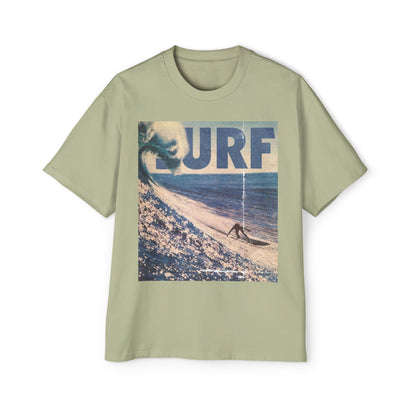 Surf Vintage Photo Tee — Men's Oversized Surf Graphic T-Shirt