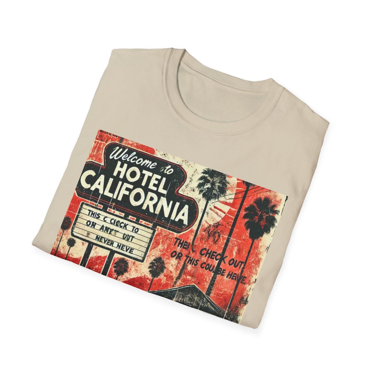 Vintage Hotel California Graphic T-Shirt – Perfect for Music Lovers