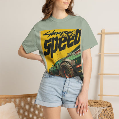 Cyberpunk Speed T-Shirt — Retro Racing Car Graphic Tee