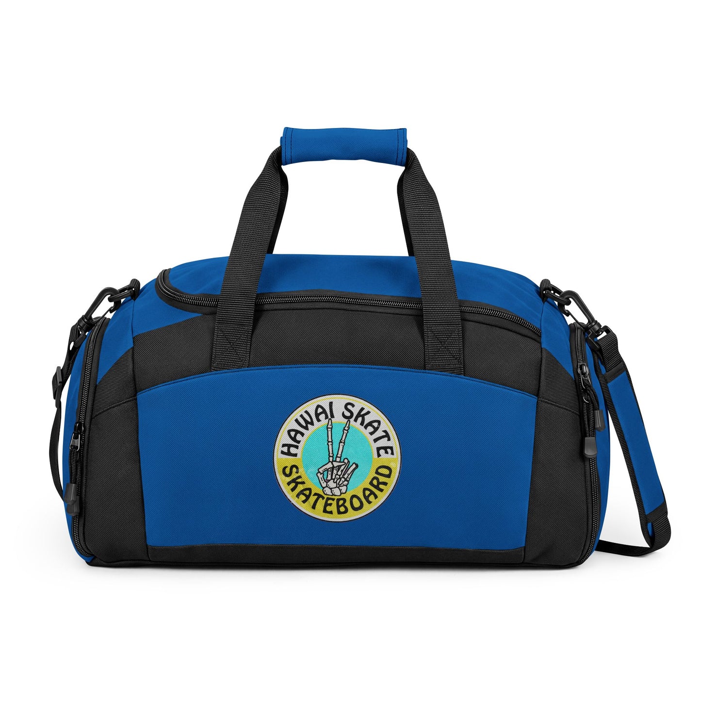 Skateboard Patch Gym Bag — Hawaiian Skateboard Travel Duffel