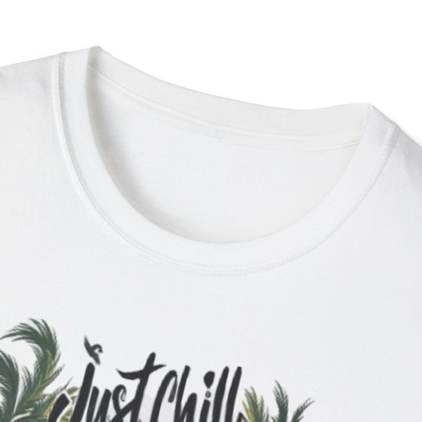Just Chill Unisex Softstyle T-Shirt - Relaxing Frog Design for Casual Summer Vibes