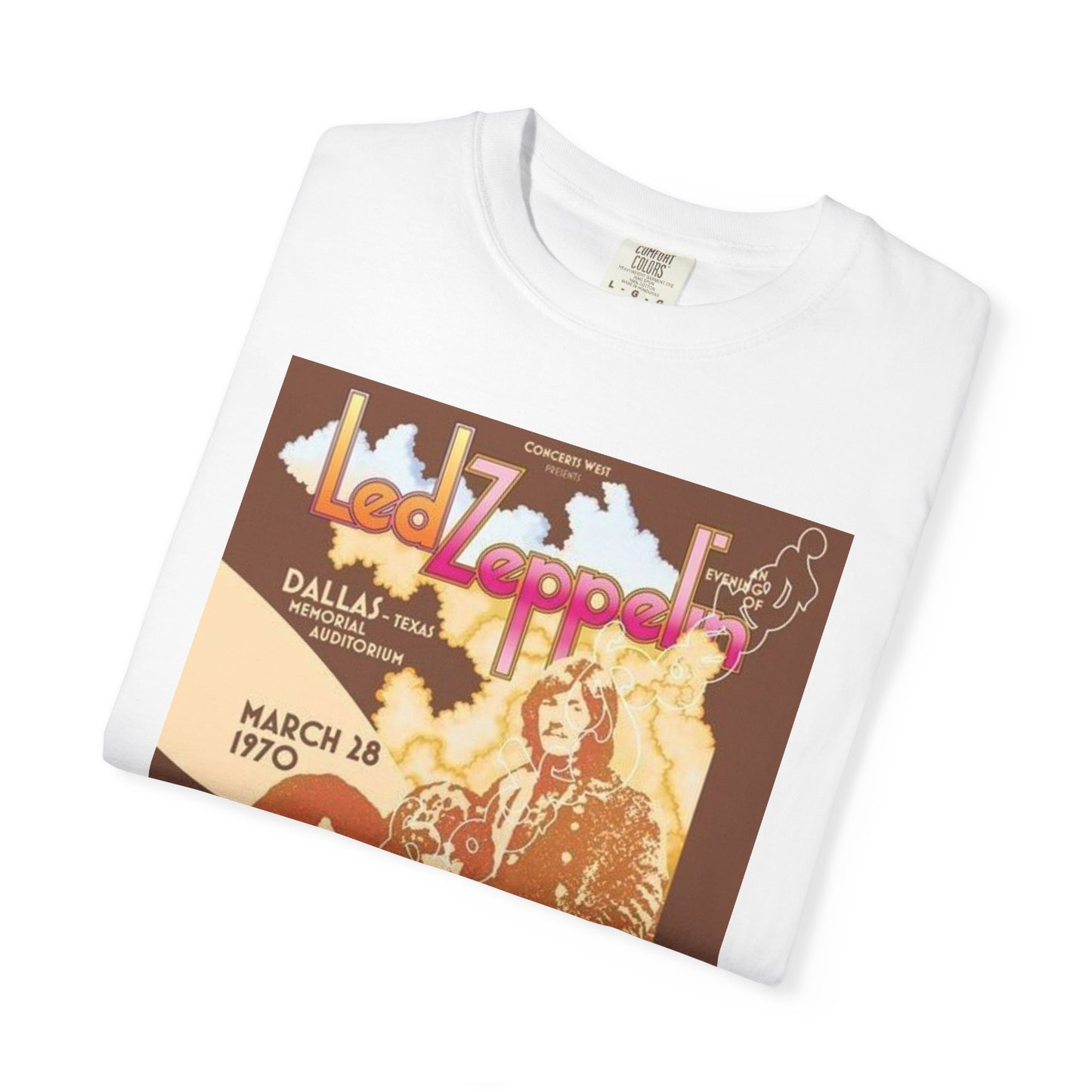 Retro Led Zeppelin T-Shirt | Unisex Garment-Dyed Tee for Music Lovers