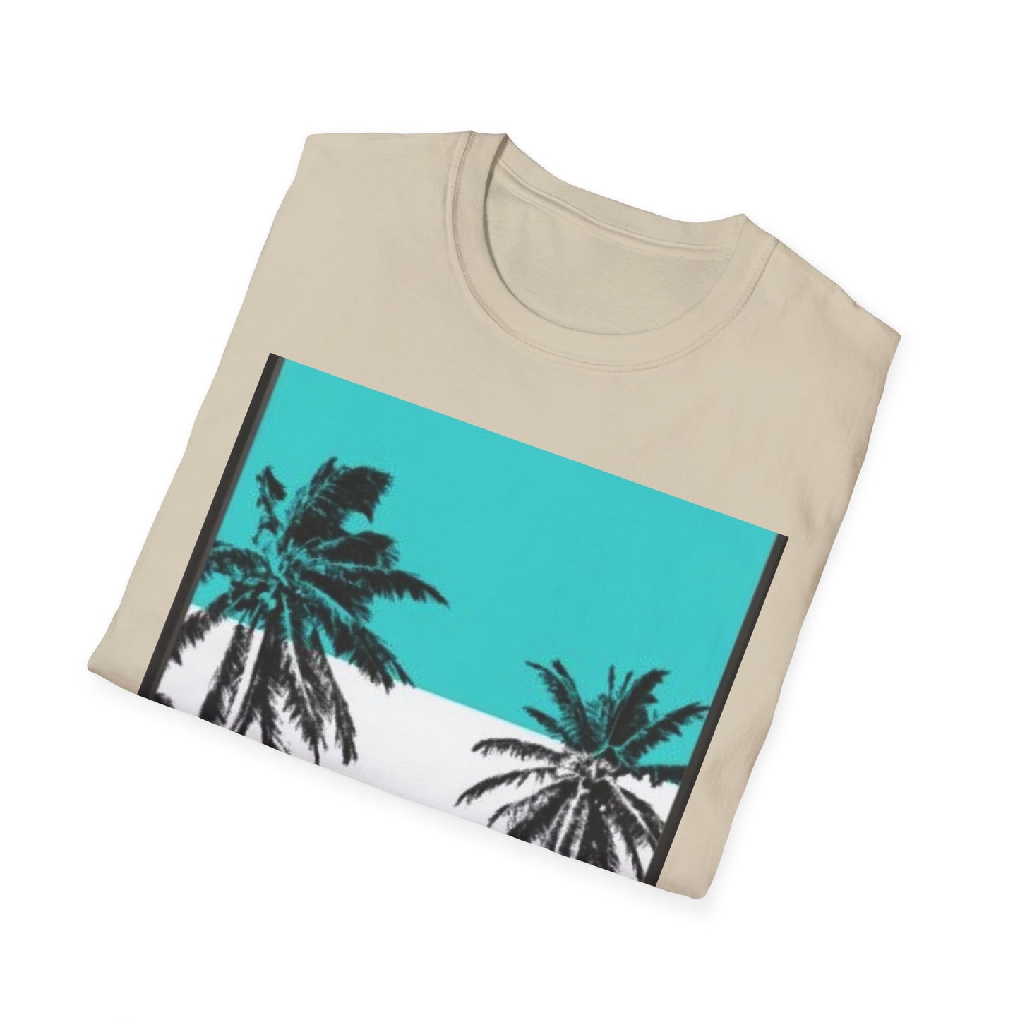 Tropical Palm Tree T-Shirt, Beach Vibes Tee, Summer Casual Wear, Vacation Top, Unisex Softstyle Shirt, Gift for Nature Lovers