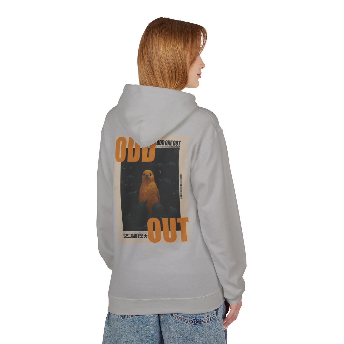 Unisex Fleece Hoodie - "Odd One Out" Design