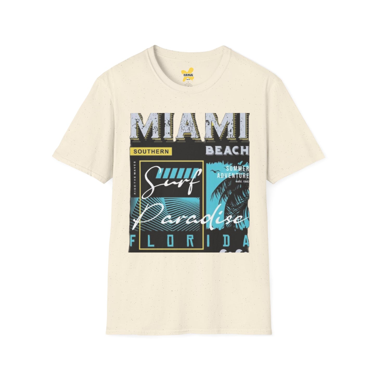 Miami Beach Surf Adventure Unisex Softstyle T-Shirt