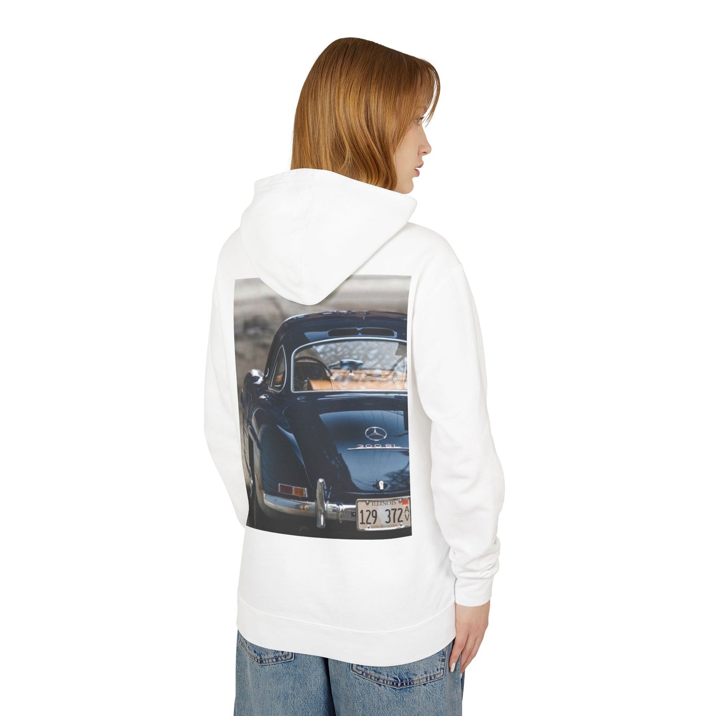 Classic Car Lover's Lightweight Hoodie | Unisex Cozy Sweatshirt, Perfect Gift for Car Enthusiasts, Casual Wear & Retro Style