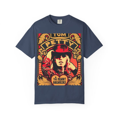 Vintage Rock Tee - Tom Petty Inspired Unisex Garment-Dyed T-shirt, Music Lover Gift, Casual Style, Band Merch, Retro Apparel