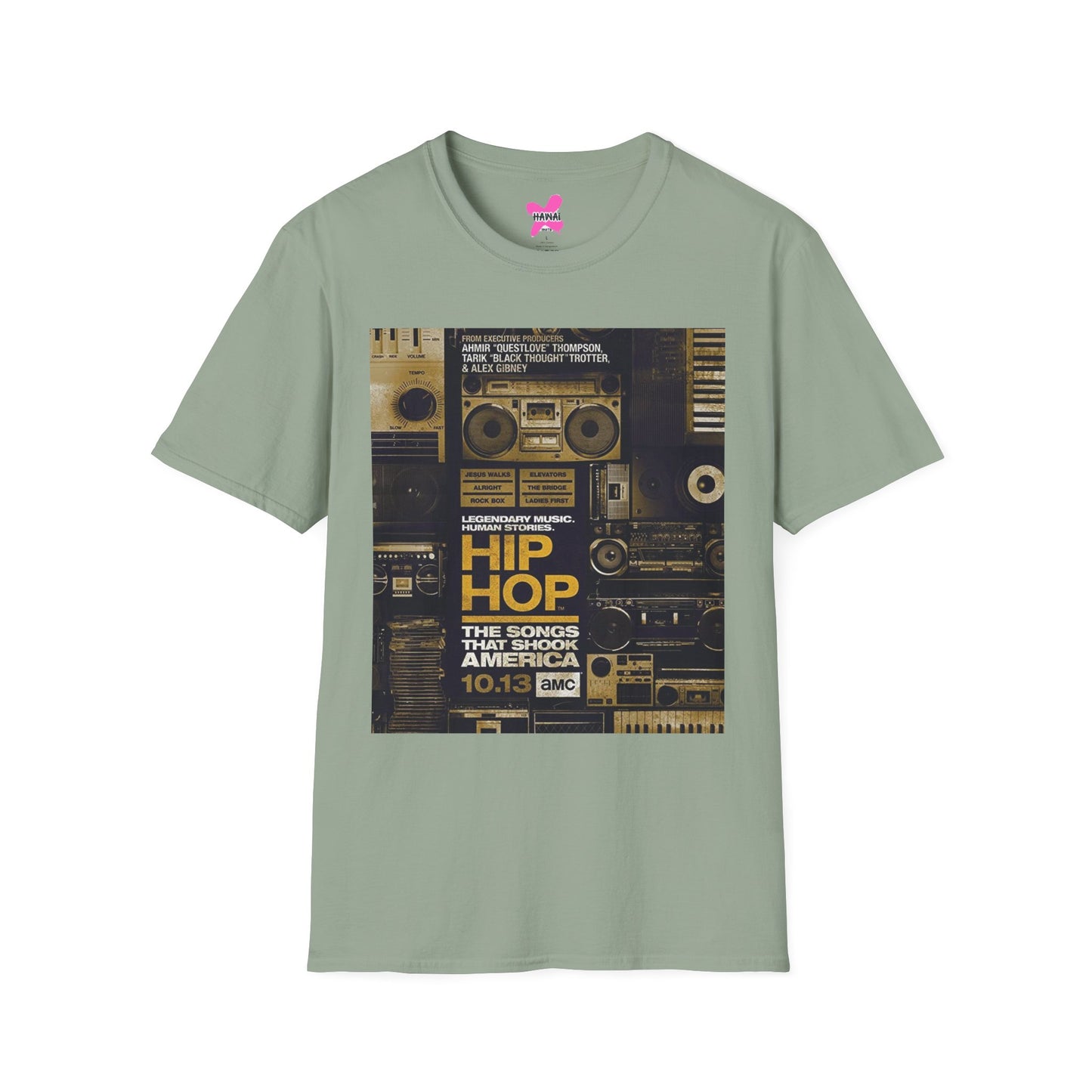 Hip Hop Vibes Unisex T-Shirt, Retro Music Tee, Gift for Music Lovers, Streetwear Style, Festival Shirt, Unisex Graphic Tee