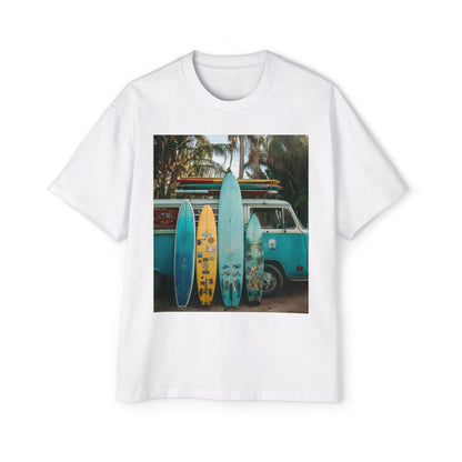 Surf Van Photo T‑Shirt — Vintage Surfboard Beach Tee
