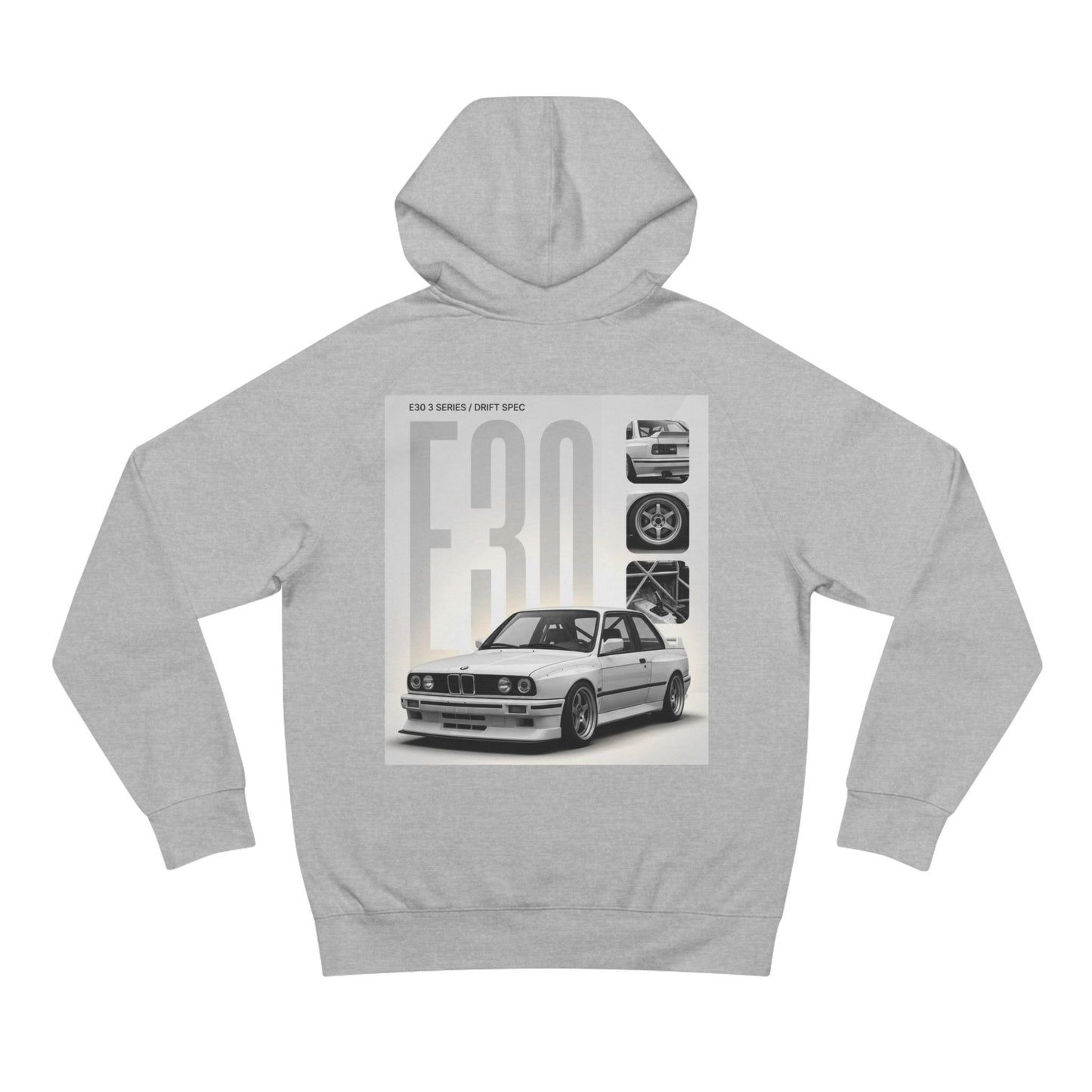 BMW E30 Hoodie — Vintage Motorsport Graphic Pullover