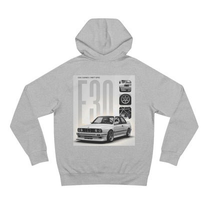 BMW E30 Hoodie — Vintage Motorsport Graphic Pullover