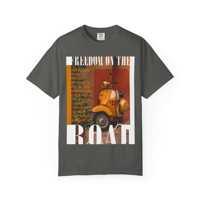Vintage Vespa 'Freedom on the Road' T-Shirt