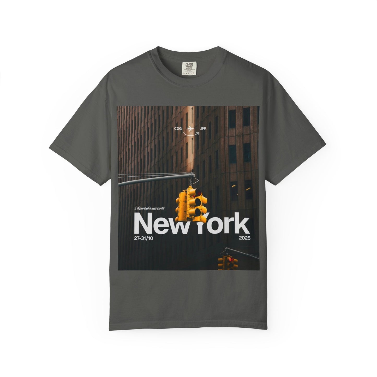New York City Traffic Light Photo T‑Shirt — Urban Streetwear Tee