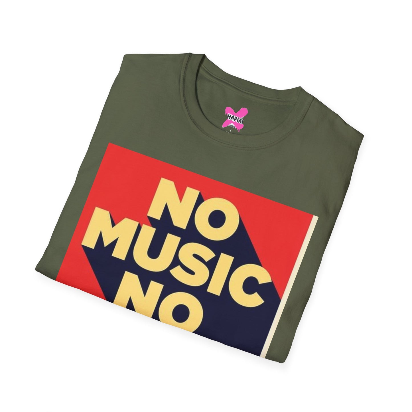 No Music No Life Unisex Softstyle T-Shirt – Music Lover's Essential