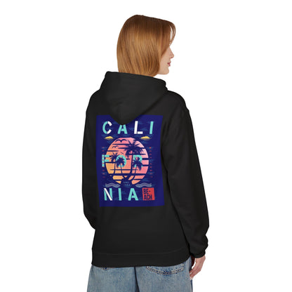 California Beach Vibes Unisex Fleece Hoodie - Softstyle Midweight Sweatshirt