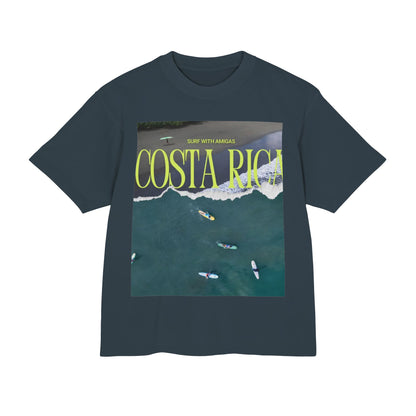 Costa Rica Surf Tee — Aerial Surfboard Photo Graphic T-Shirt