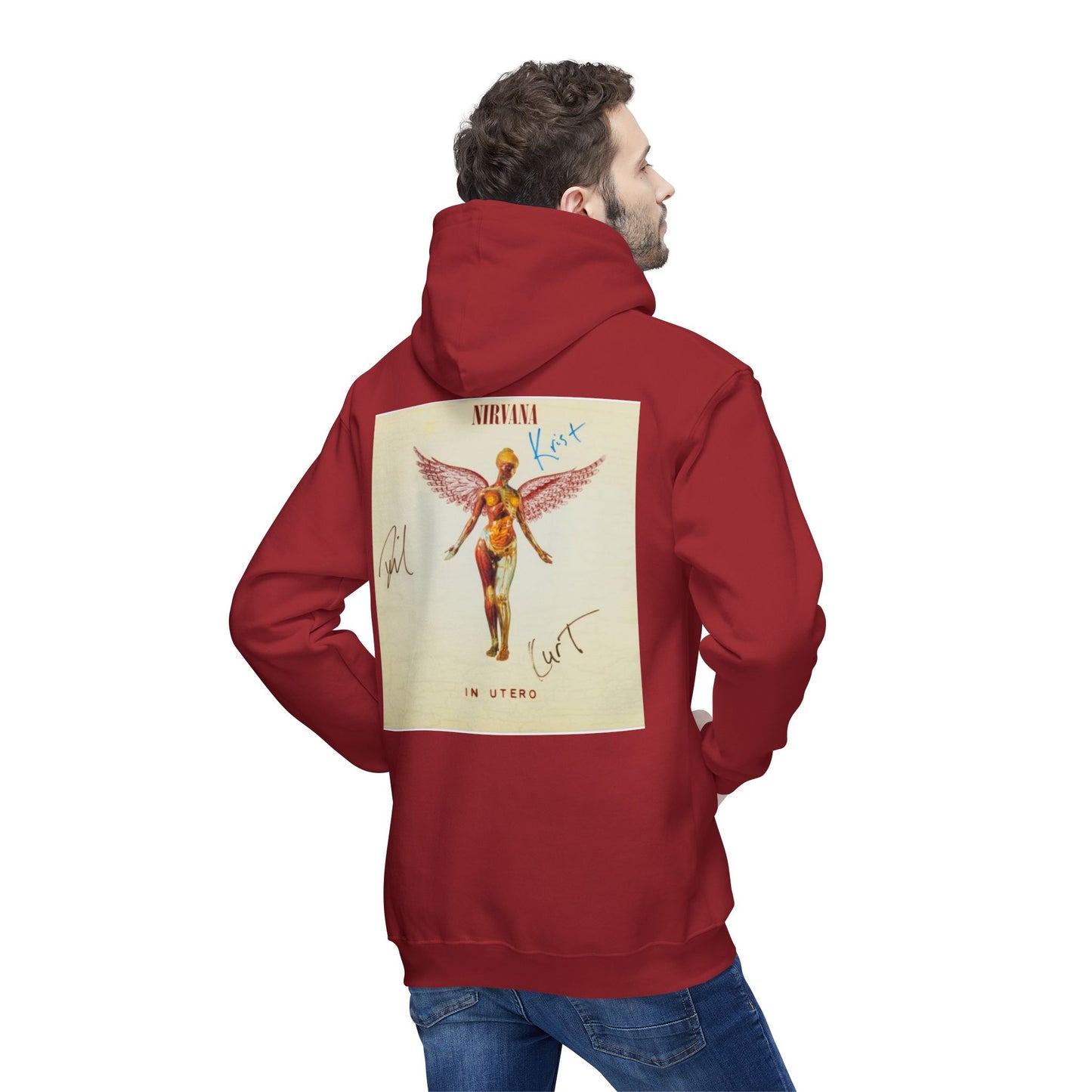 Kurt Cobain Inspired Unisex Hooded Sweatshirt - Alternative Music Apparel