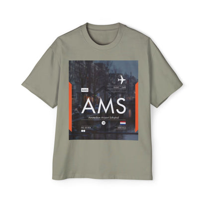 AMS Amsterdam Airport Tee — Travel-Inspired Graphic T-Shirt