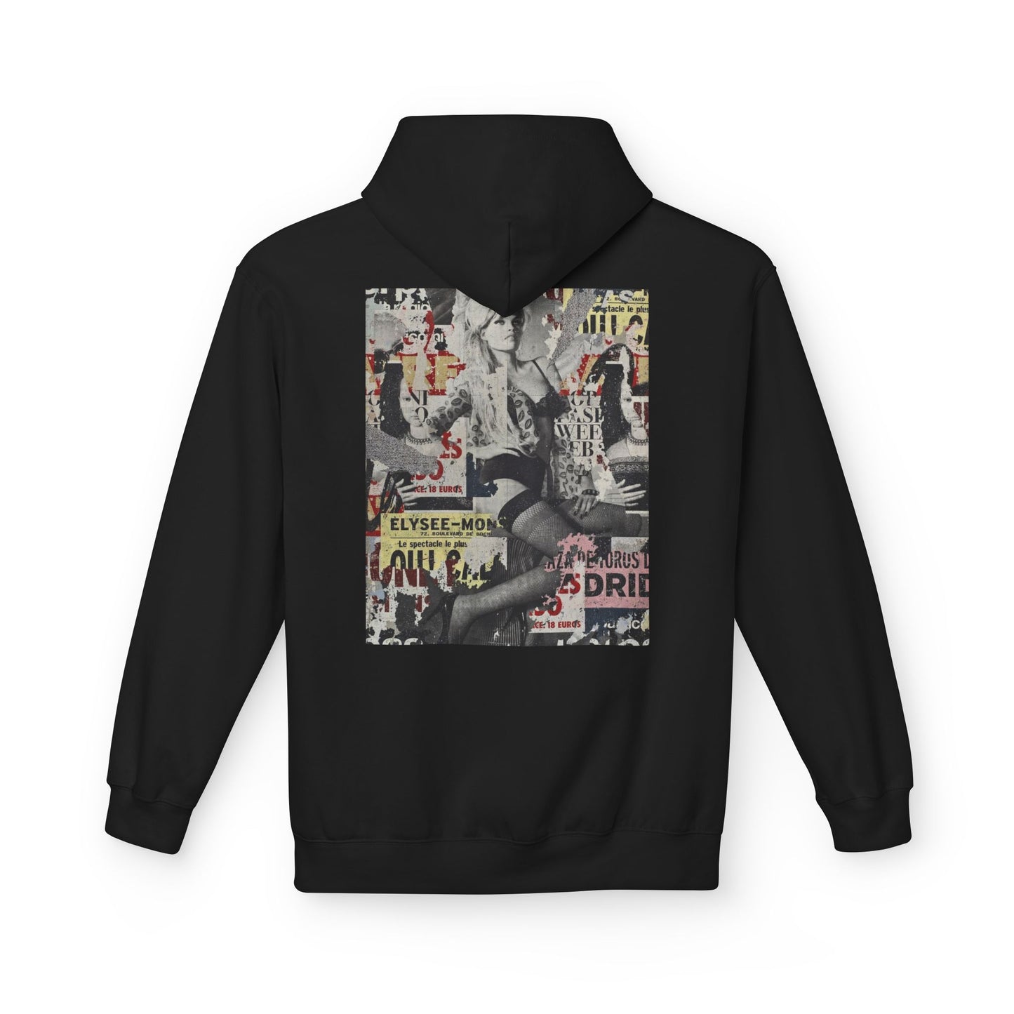 Vintage Graphic Unisex Midweight Fleece Hoodie - Soft Comfortable Layering