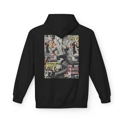 Vintage Graphic Unisex Midweight Fleece Hoodie - Soft Comfortable Layering
