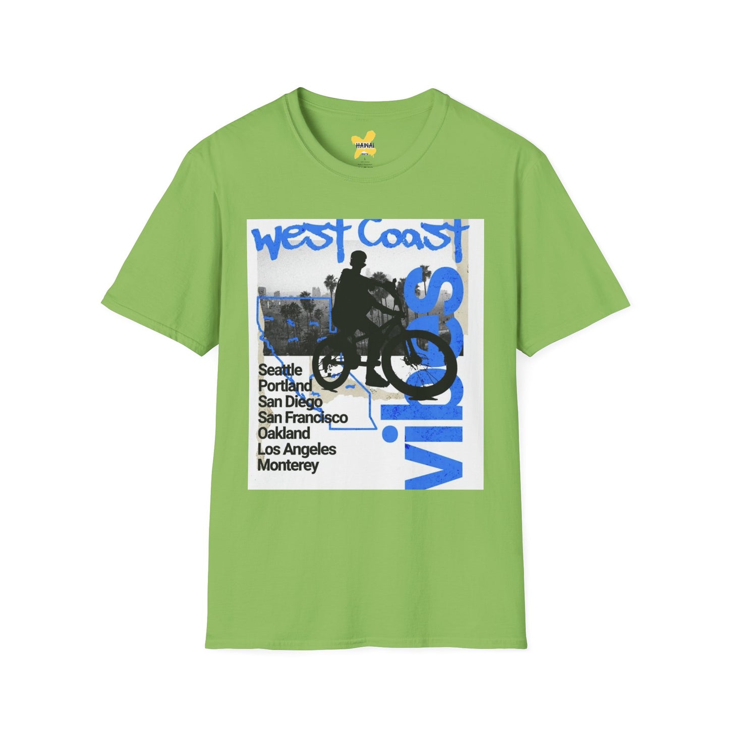 Vintage West Coast Graphic T-Shirt, Casual Tee, Summer Top, Gift for Travelers, Coastal Vibes Wear, Beach Day Shirt