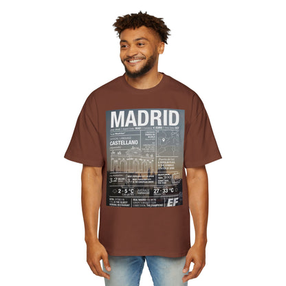 Madrid Graphic Tee — Vintage City Weather Poster T‑Shirt