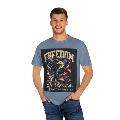 Patriotic Eagle T-Shirt, Freedom Apparel, American Pride Tee, Fourth of July Gift, Vintage Style Shirt