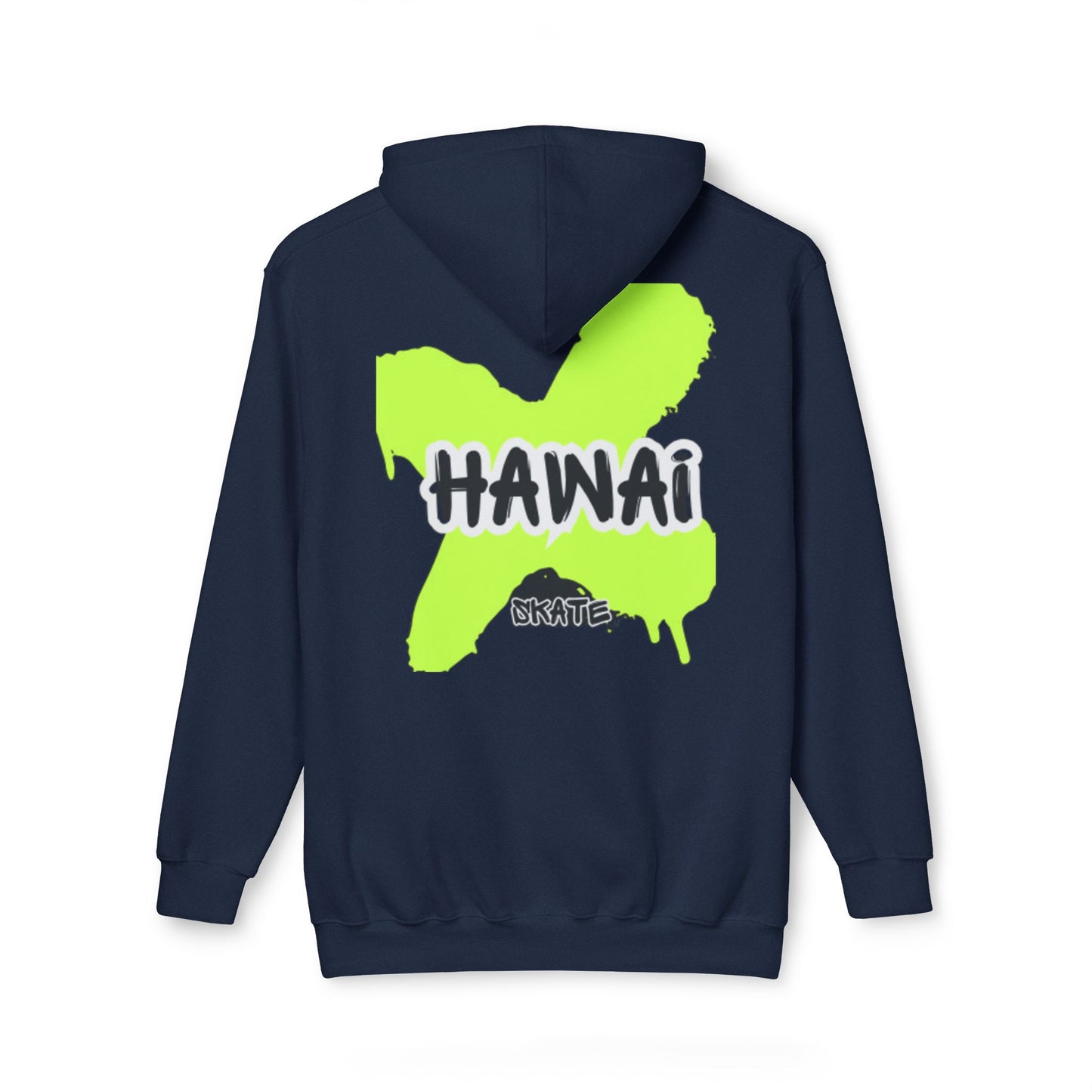 Vibrant Hawaii Graphic Unisex Hooded Sweatshirt - Perfect for Skate Lovers
